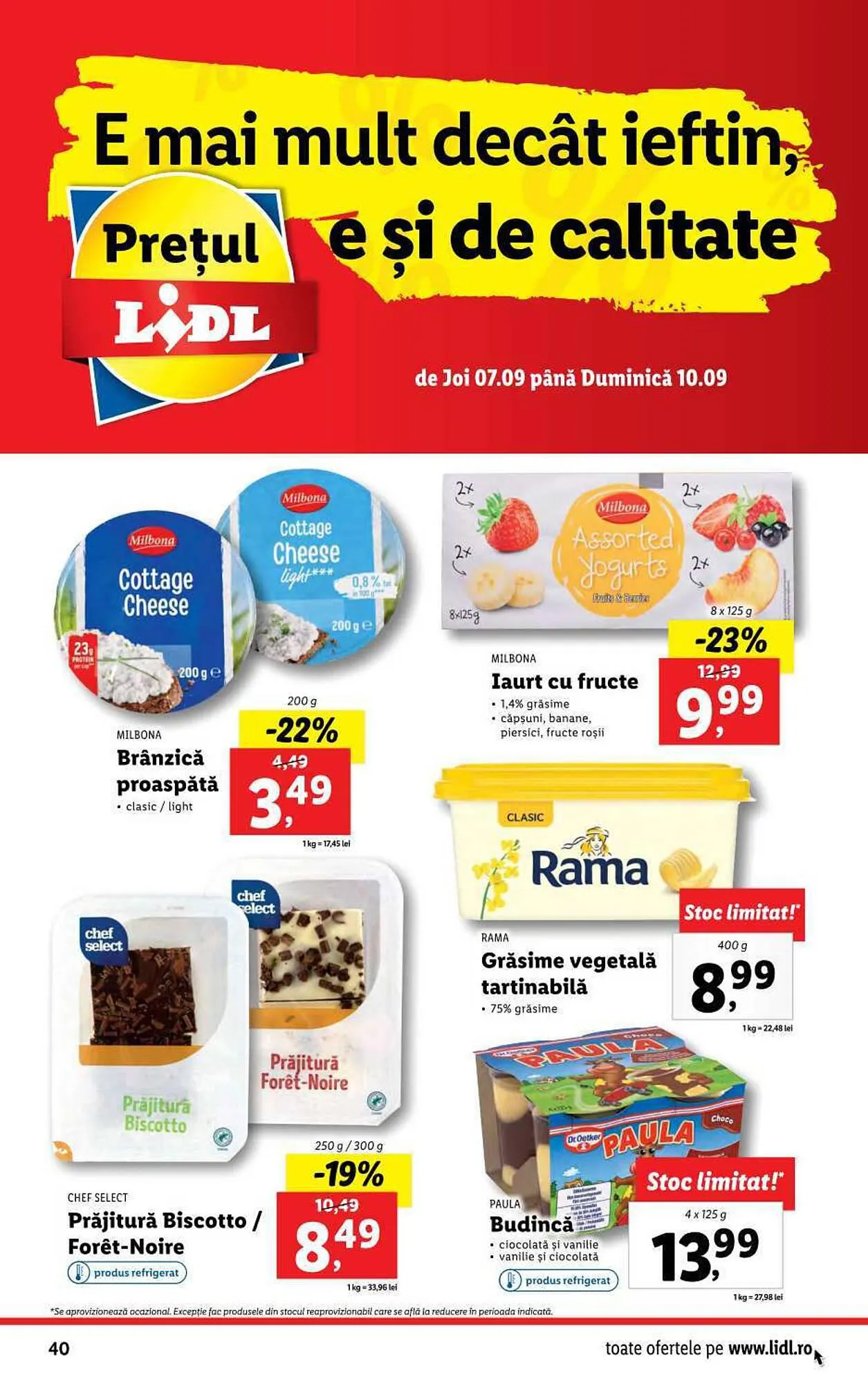 Catalog Lidl catalog de la 4 septembrie până la 10 septembrie 2023 - Revista Pagina 40