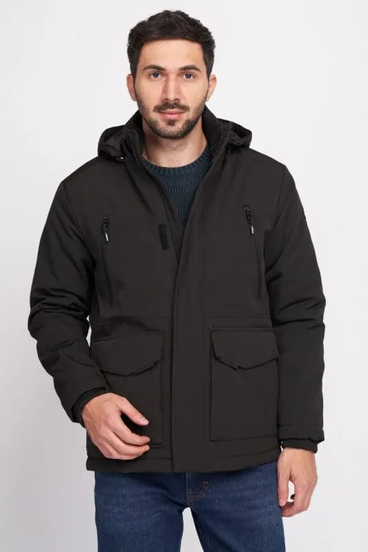 Timeout - Jacheta barbat cu gluga detasabila si buzunare