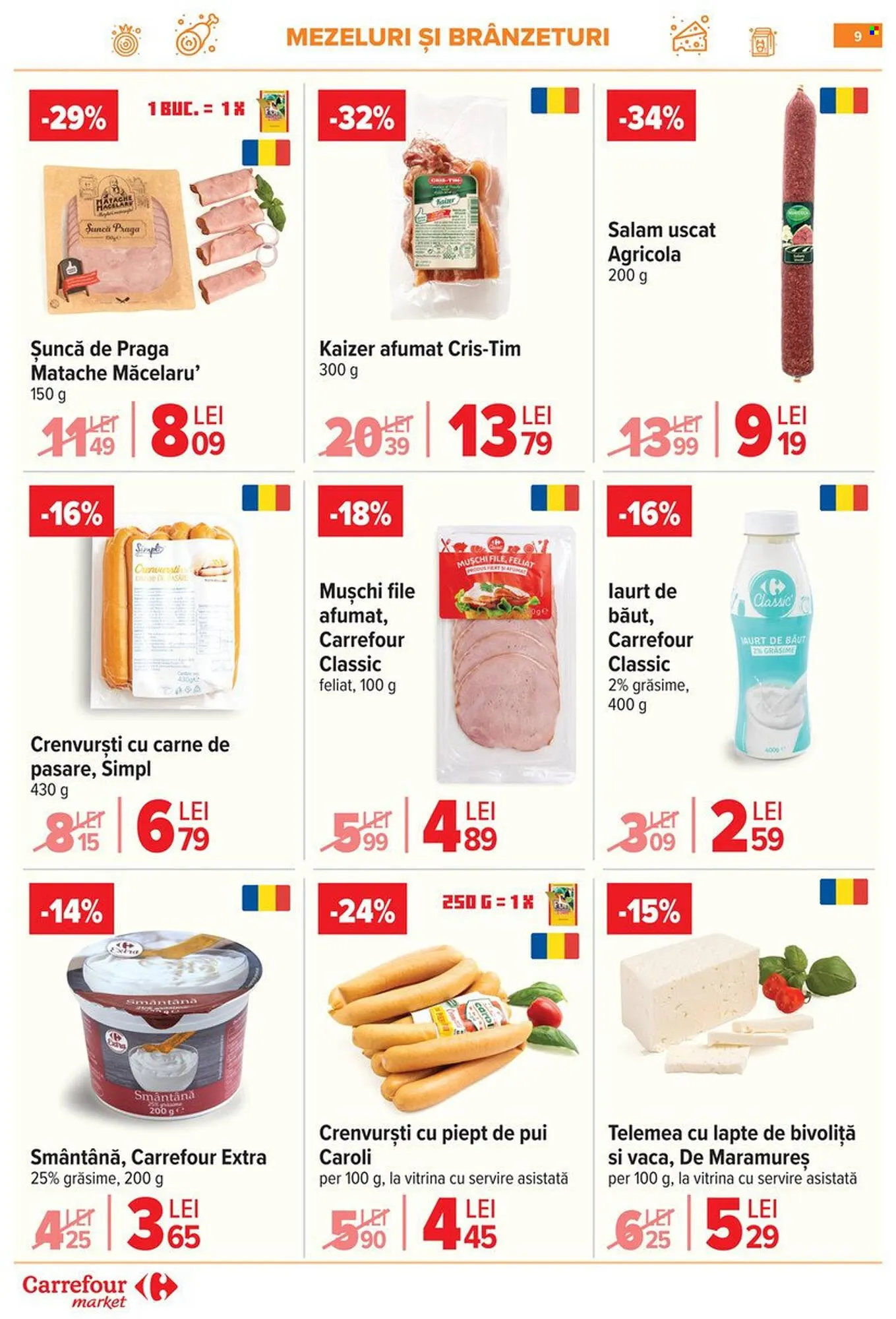 Catalog Catalog Carrefour Market de la 29 aprilie până la 5 mai 2026 - Revista Pagina 9