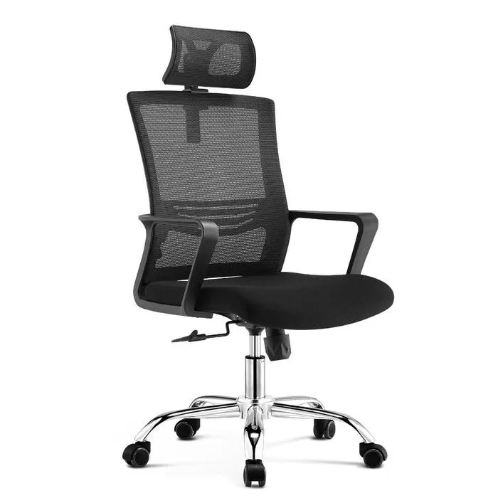 Scaun birou ergonomic Paris HC, rotativ, stofa + mesh, negru