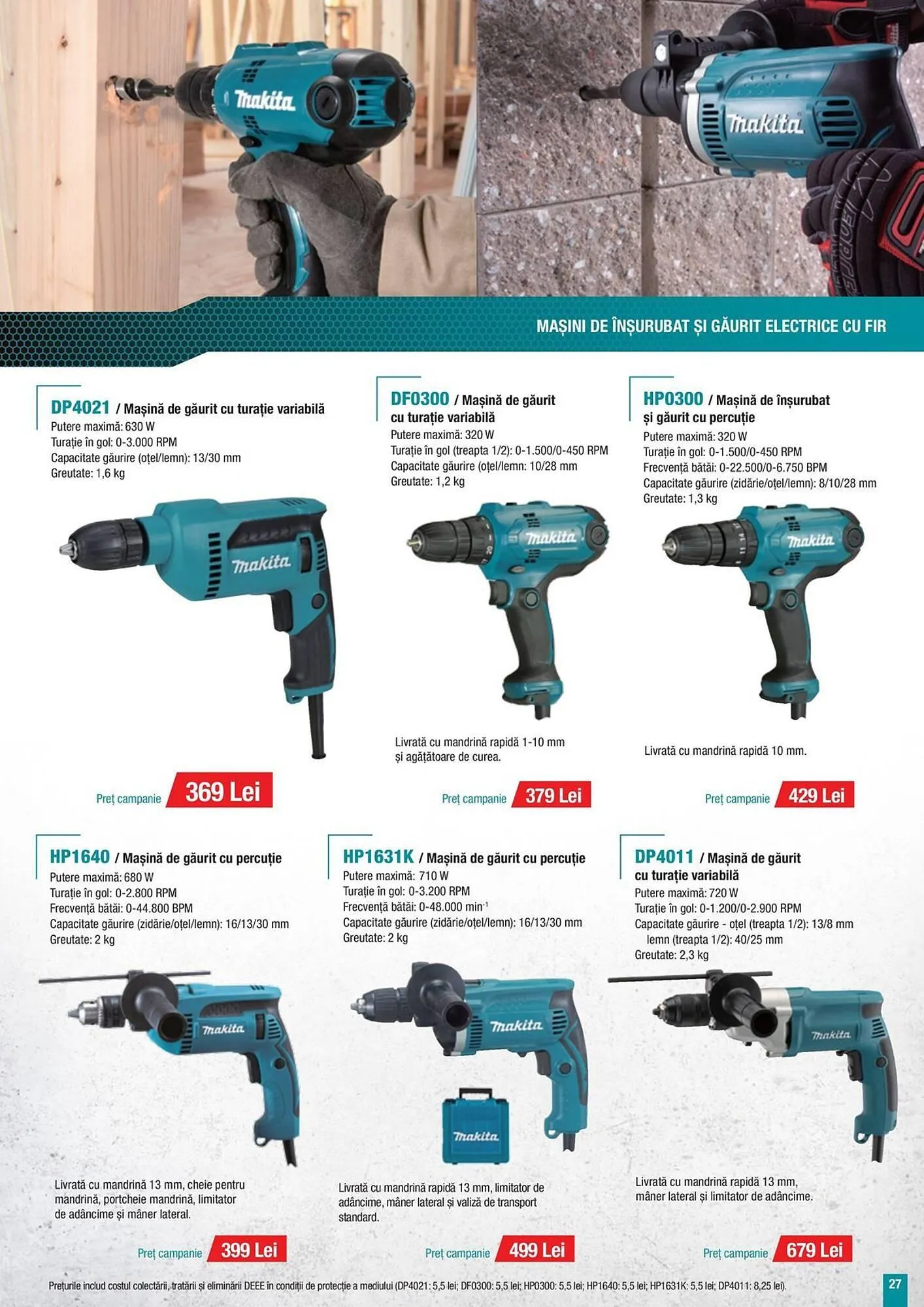 Catalog Catalog Makita de la 7 mai până la 31 decembrie 2025 - Revista Pagina 27