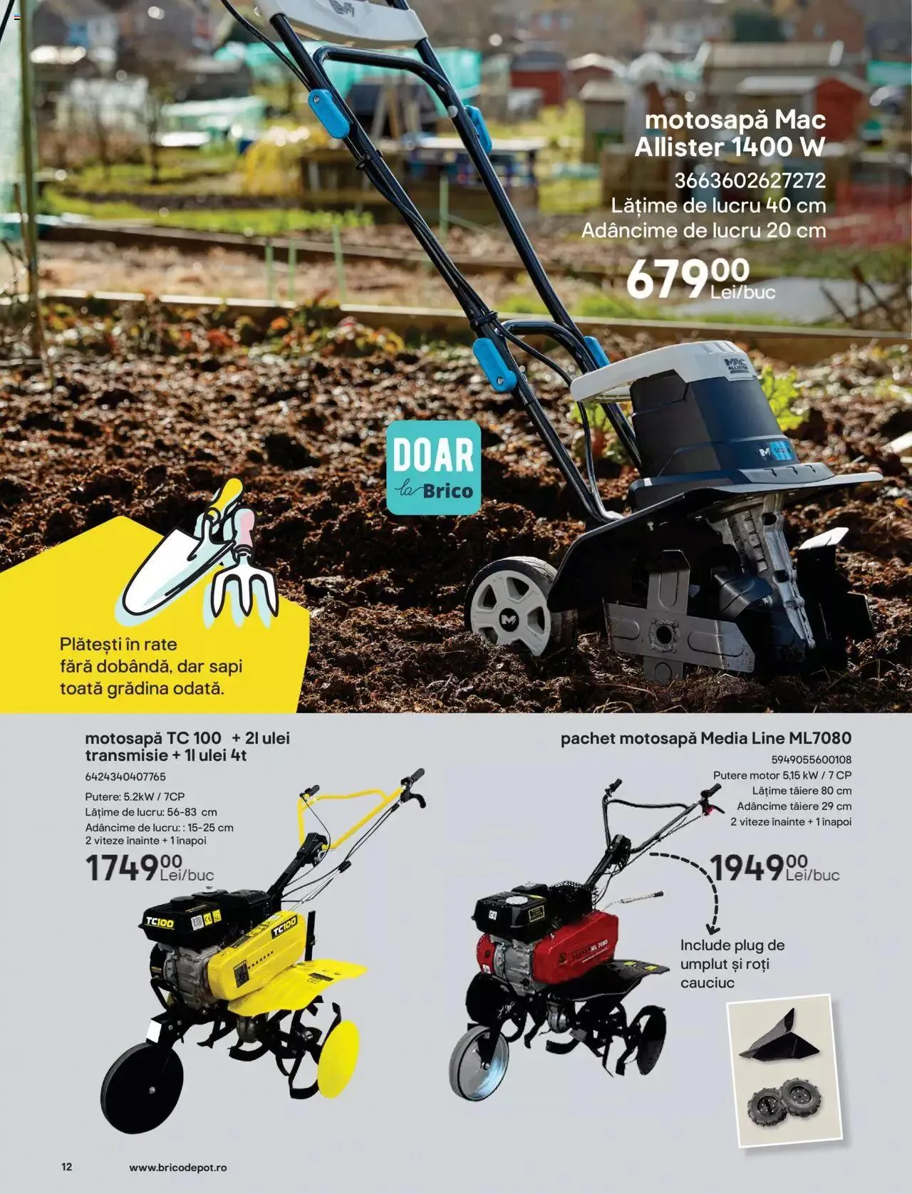 Catalog Brico Depot catalog - Grădină de la 7 aprilie până la 30 septembrie 2023 - Revista Pagina 12