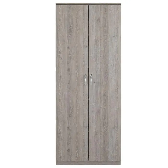 Dulap mare birou Rubin, 2 usi + 5 rafturi, stejar davos, 75 x 40 x 187 cm, 1C