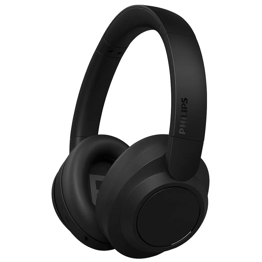Casti PHILIPS TAH6509BK/00, Bluetooth, Over-Ear, Microfon, Noise cancelling, negru