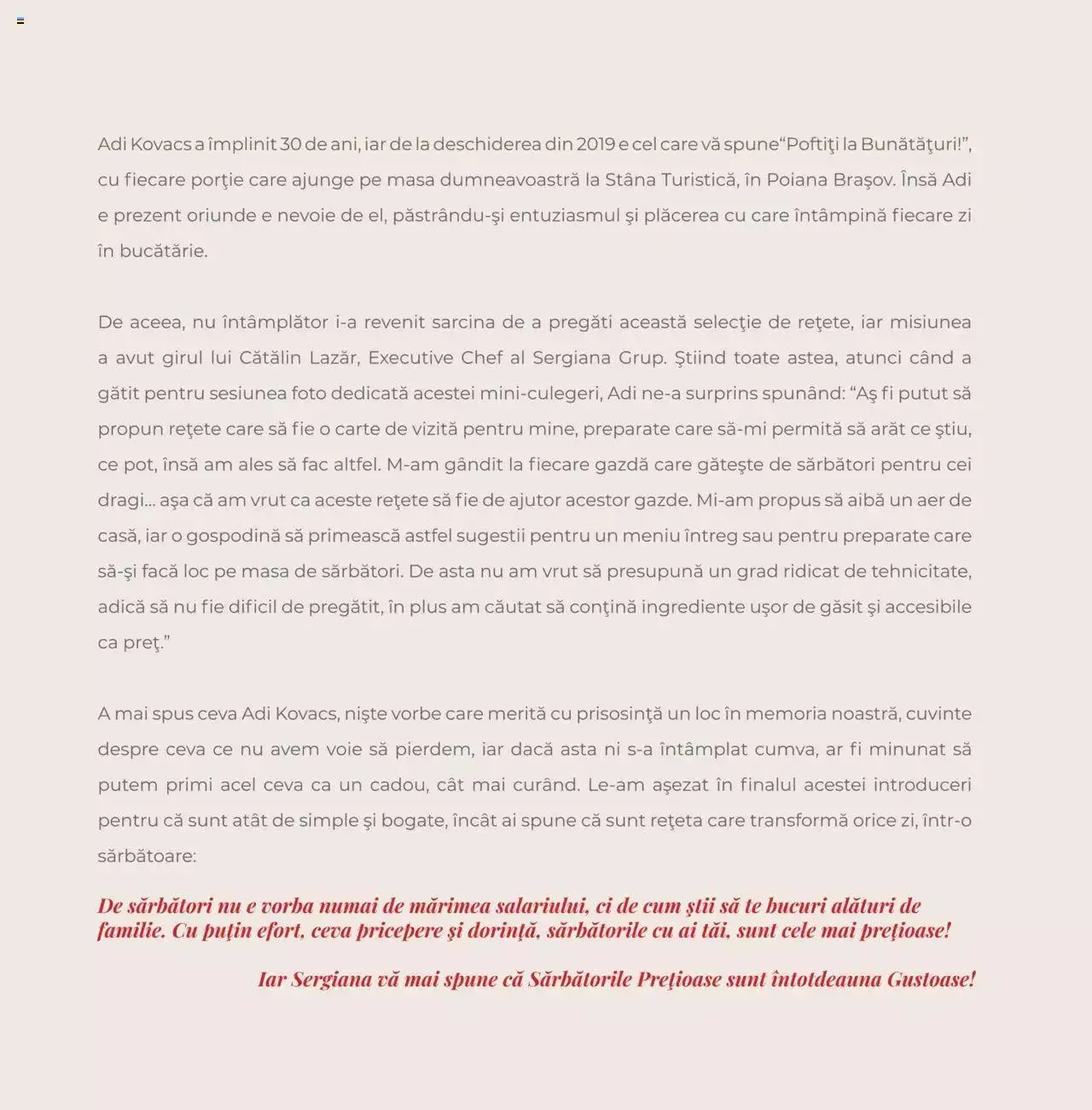 Catalog Sergiana catalog - Gătește cu Sergiana de la 18 noiembrie până la 31 decembrie 2023 - Revista Pagina 3