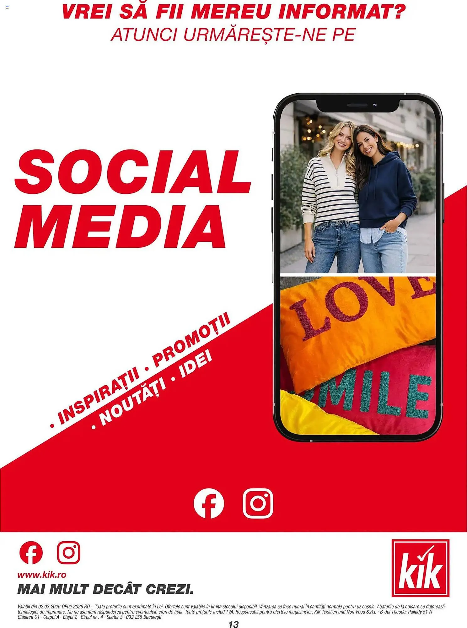 Catalog Catalog Kik de la 1 martie până la 5 aprilie 2026 - Revista Pagina 13