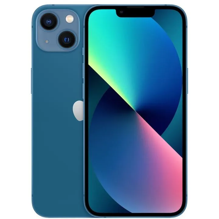 Telefon mobil Apple iPhone 13, independent de card, 128 GB, 5G, albastru