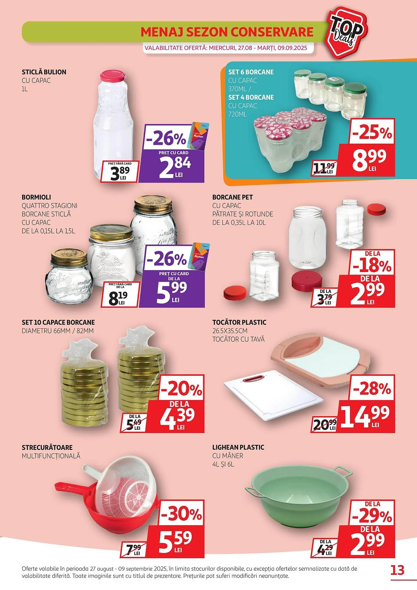 Catalog Catalog Auchan de la 27 august până la 9 septembrie 2025 - Revista Pagina 13