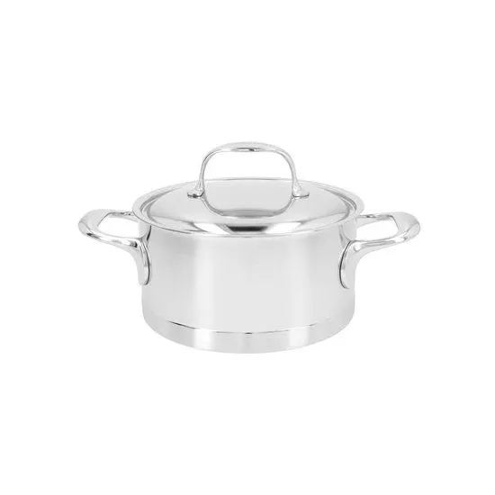 Cratita inox, cu capac, 18cm/2,2L, "Atlantis" - Demeyere