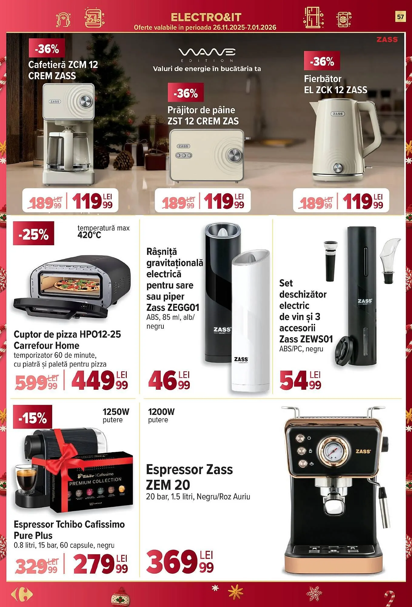 Catalog Catalog Carrefour de la 26 noiembrie până la 2 decembrie 2025 - Revista Pagina 57