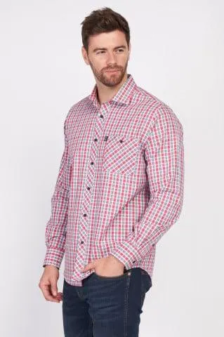 Lee Cooper - Camasa barbat comfort cu model in carouri si buzunar