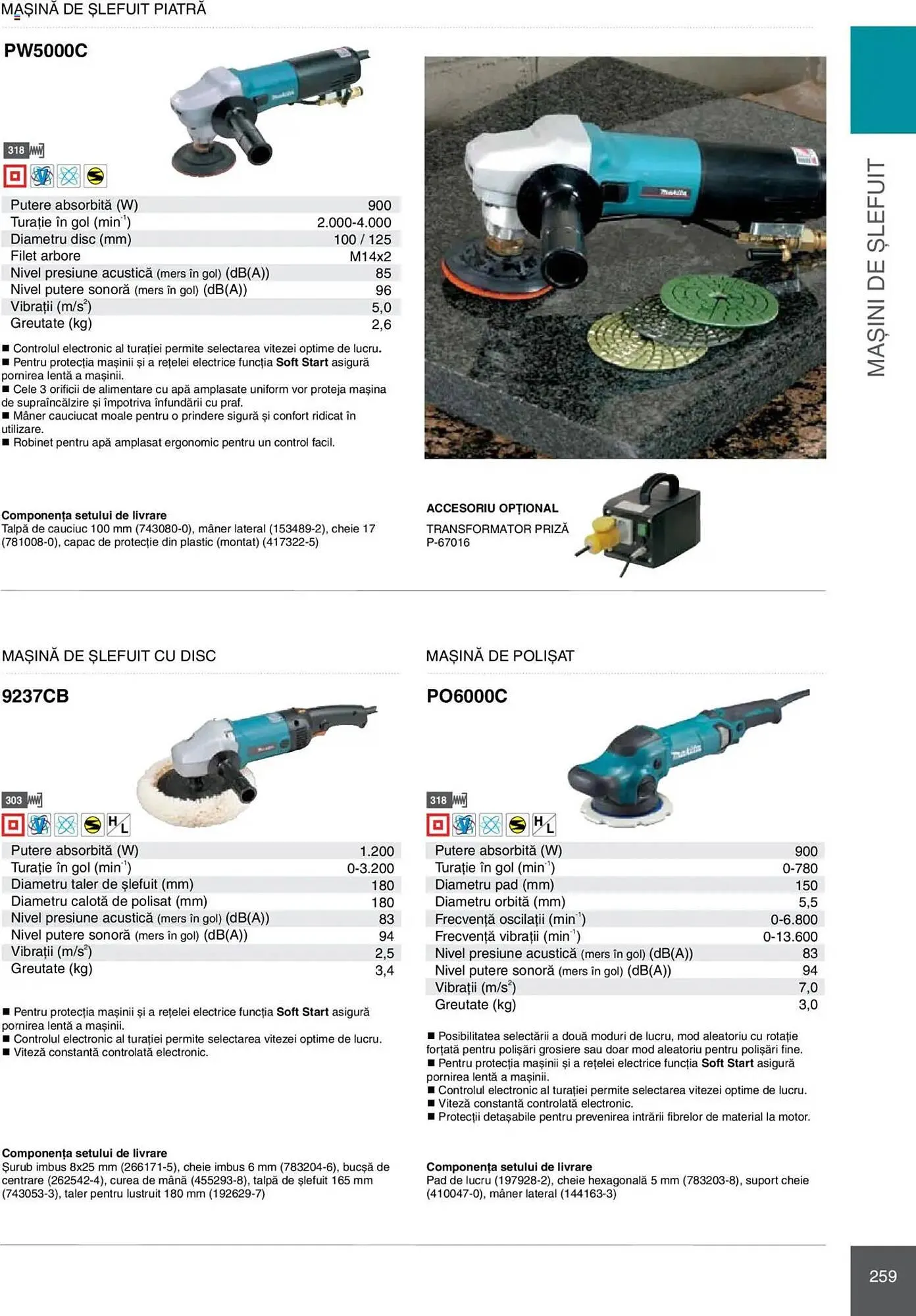 Catalog Catalog Makita de la 8 ianuarie până la 31 decembrie 2025 - Revista Pagina 259