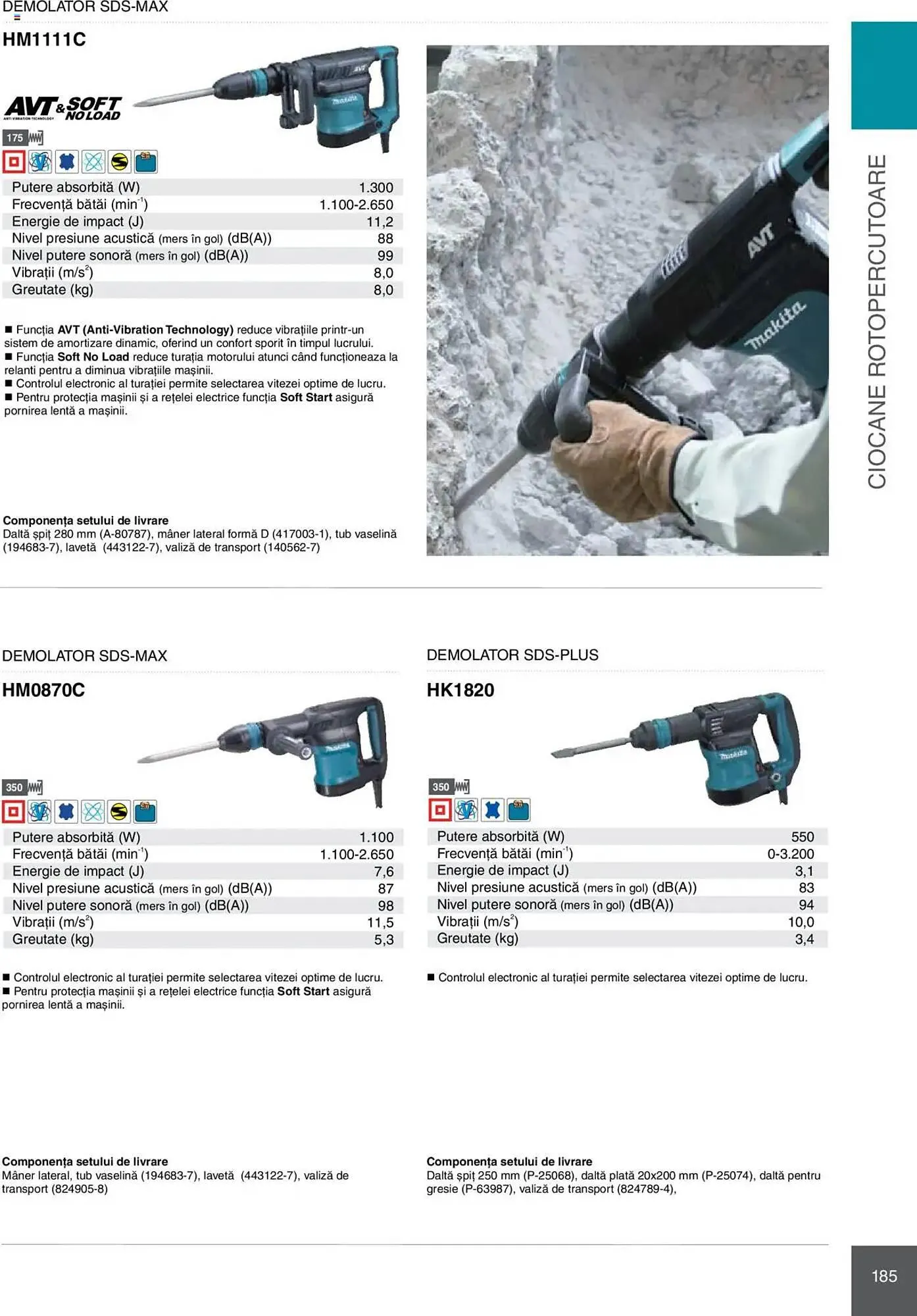 Catalog Catalog Makita de la 8 ianuarie până la 31 decembrie 2025 - Revista Pagina 185