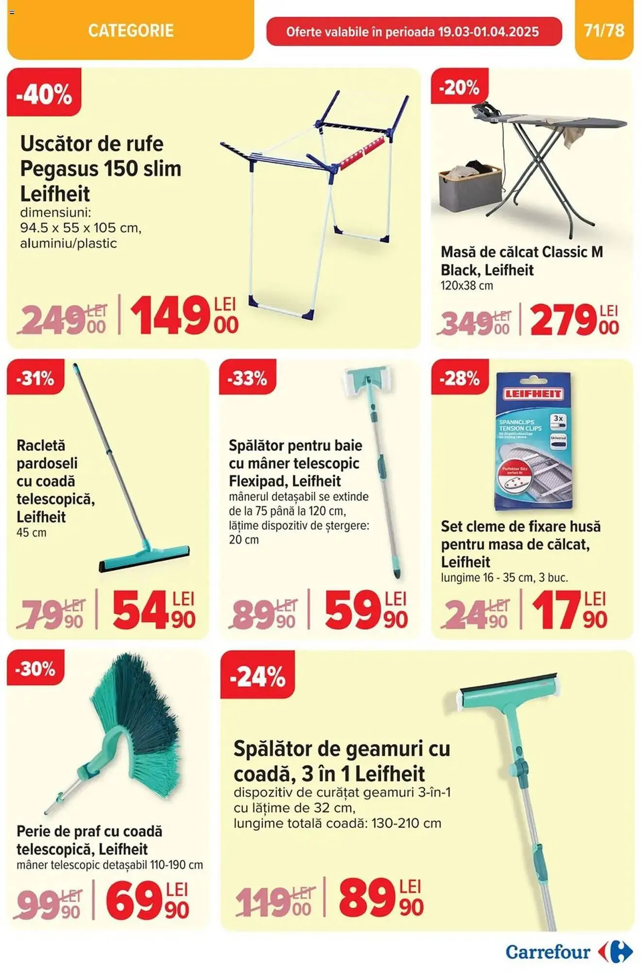 Catalog Catalog Carrefour de la 26 martie până la 1 aprilie 2025 - Revista Pagina 72