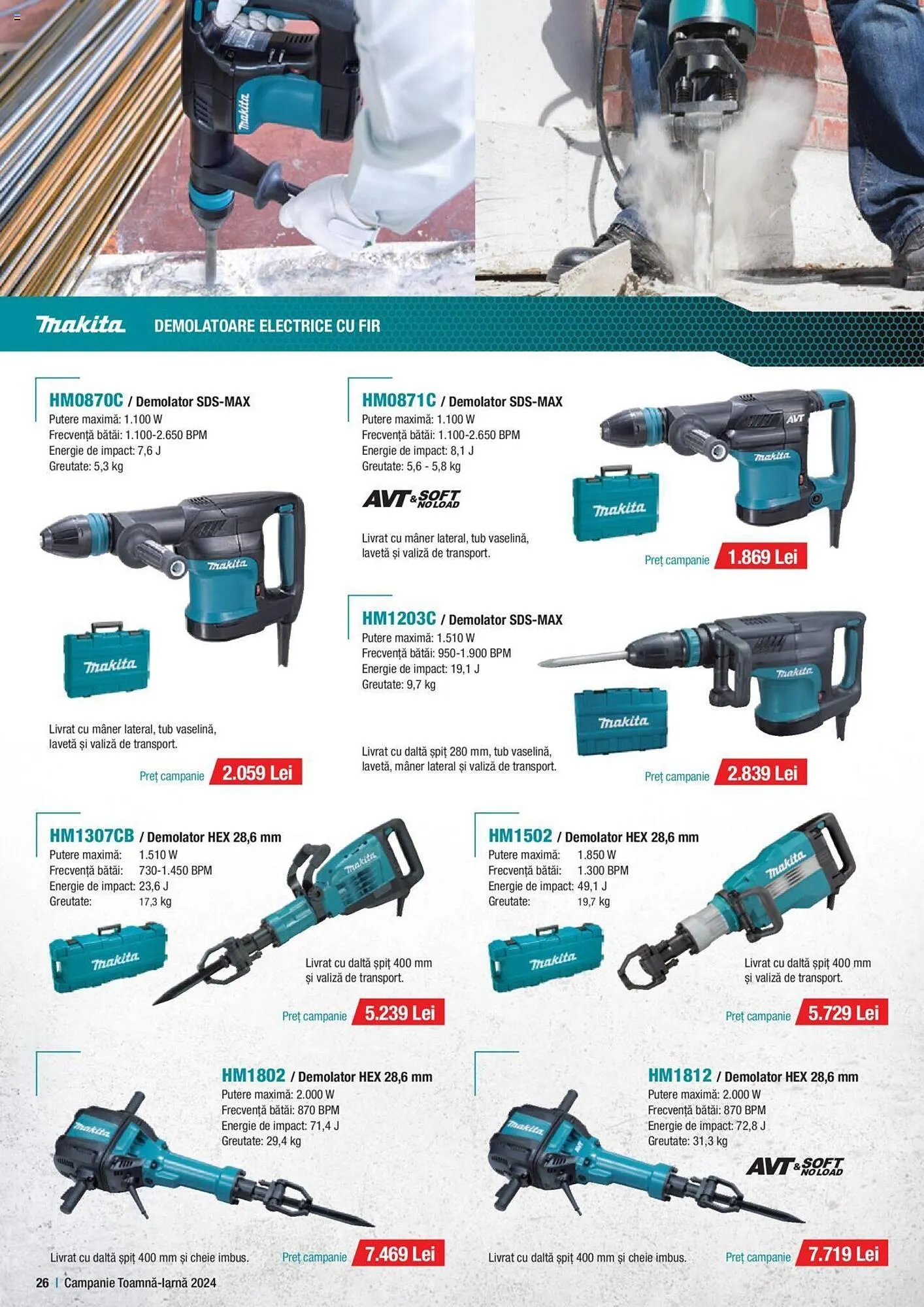 Catalog Catalog Makita de la 1 octombrie până la 20 decembrie 2024 - Revista Pagina 26