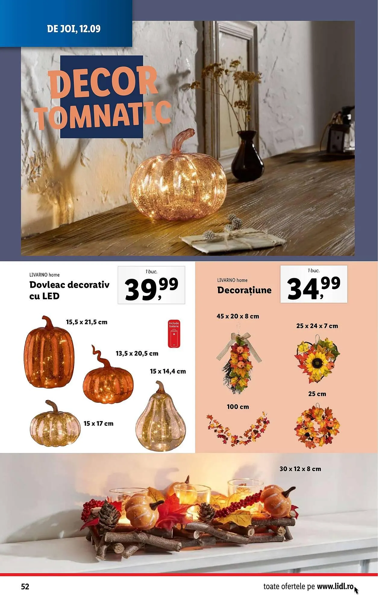 Catalog Catalog Lidl de la 9 septembrie până la 15 septembrie 2024 - Revista Pagina 52