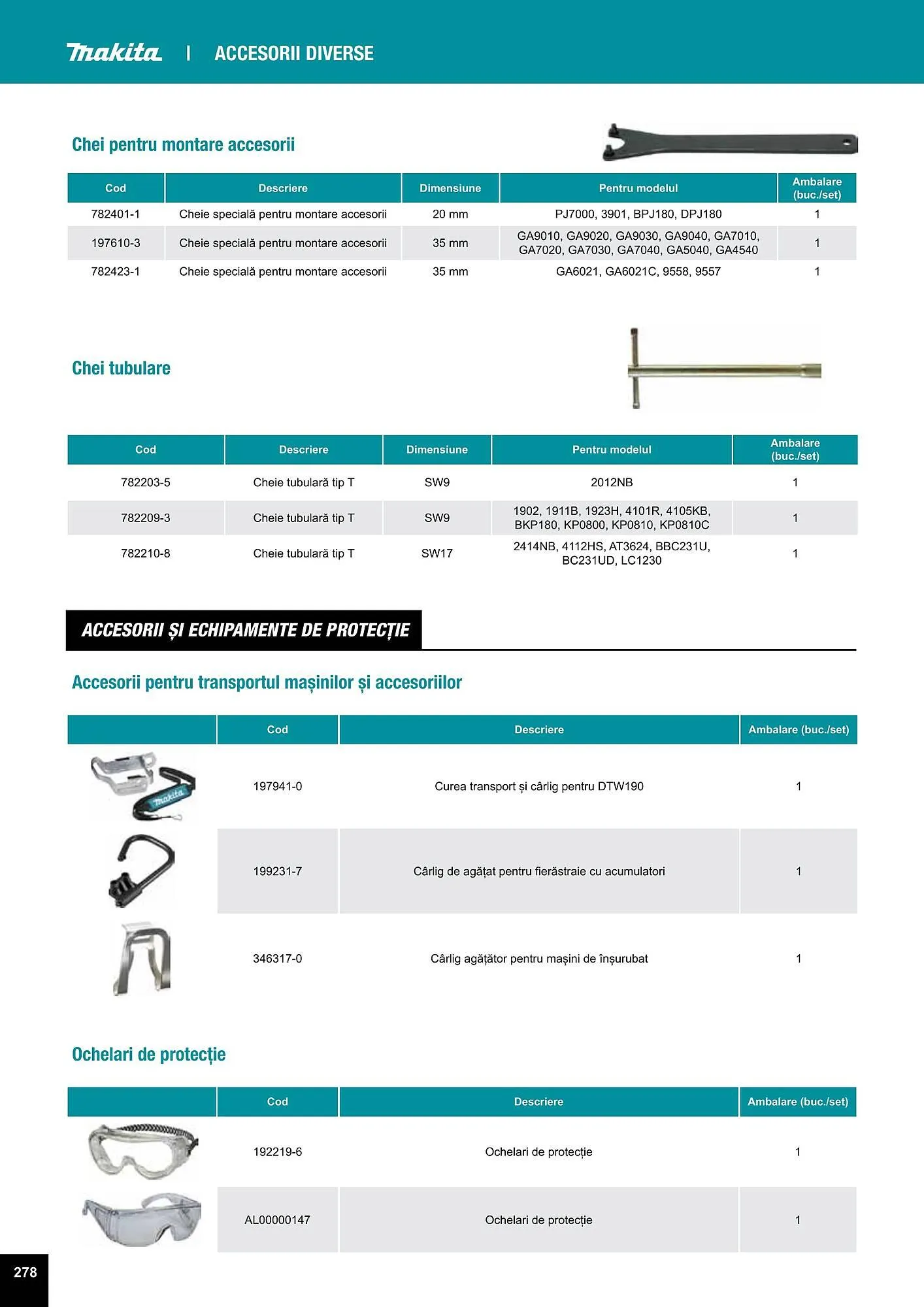 Catalog Makita catalog de la 27 iulie până la 31 decembrie 2023 - Revista Pagina 278
