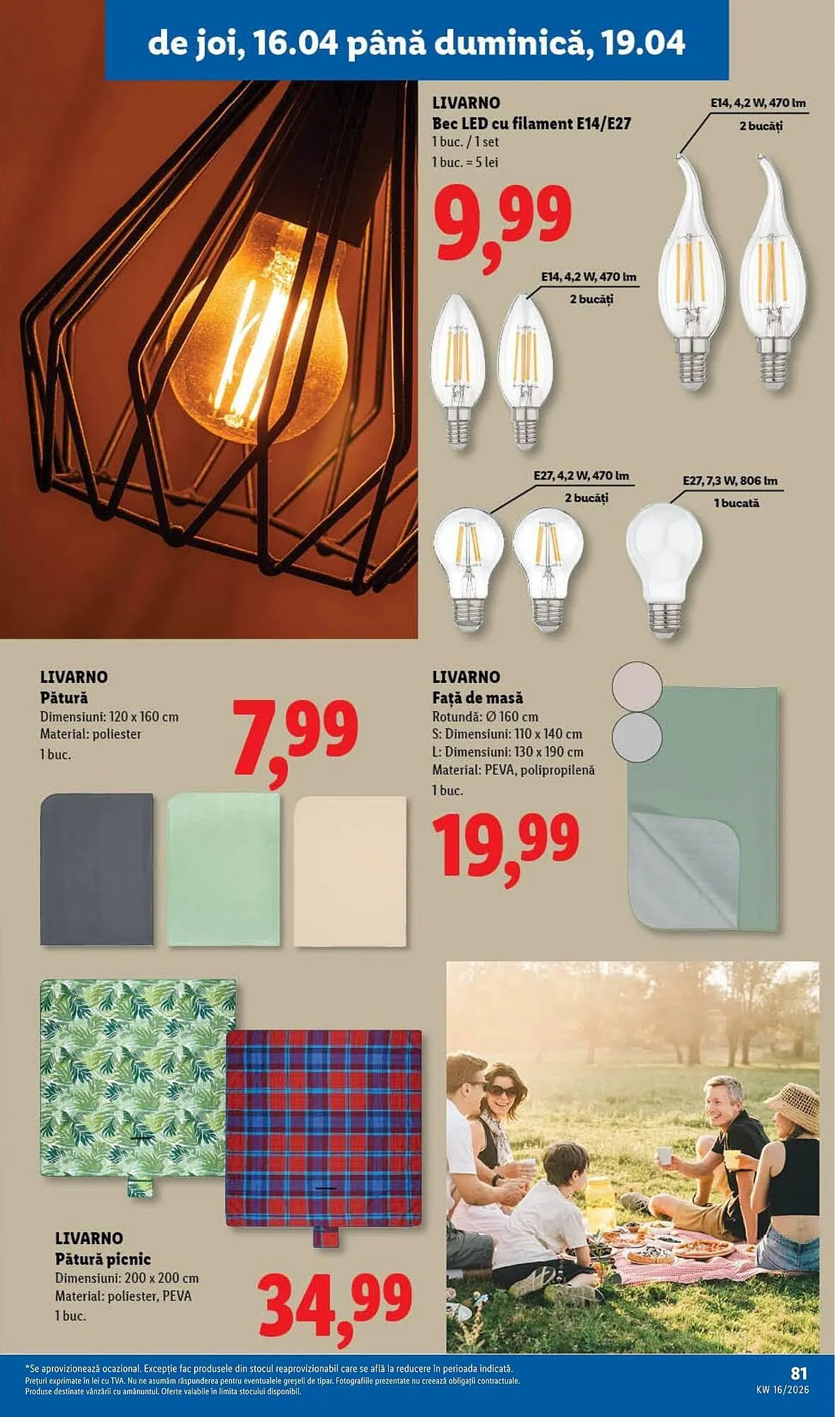 Catalog Catalog Lidl de la 14 aprilie până la 19 aprilie 2026 - Revista Pagina 81