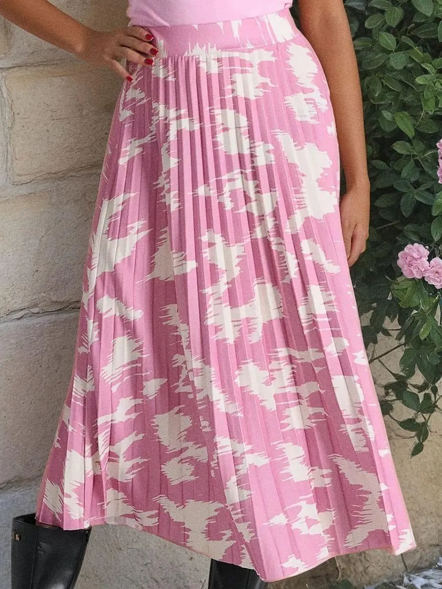 Fustă midi plisată