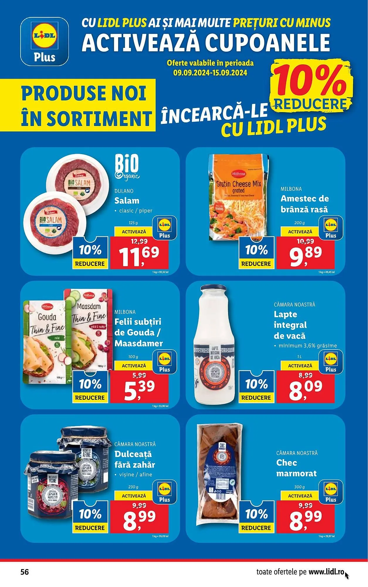Catalog Catalog Lidl de la 9 septembrie până la 15 septembrie 2024 - Revista Pagina 56