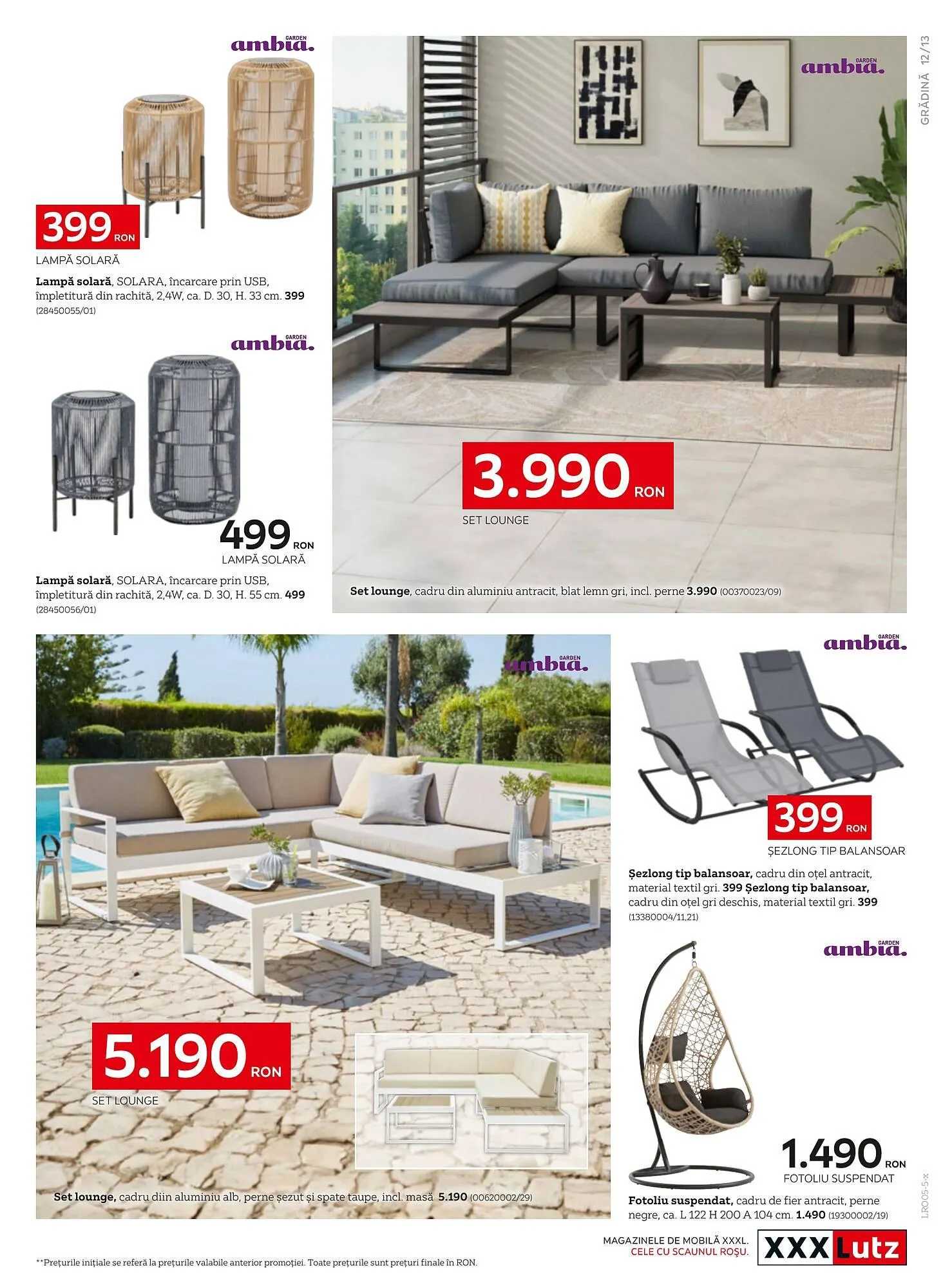 Catalog Catalog XXXLutz de la 5 mai până la 31 decembrie 2025 - Revista Pagina 13