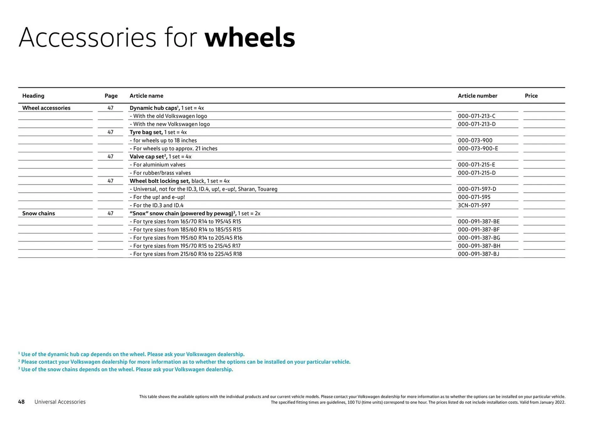 Catalog Volkswagen catalog de la 7 august până la 31 decembrie 2023 - Revista Pagina 48