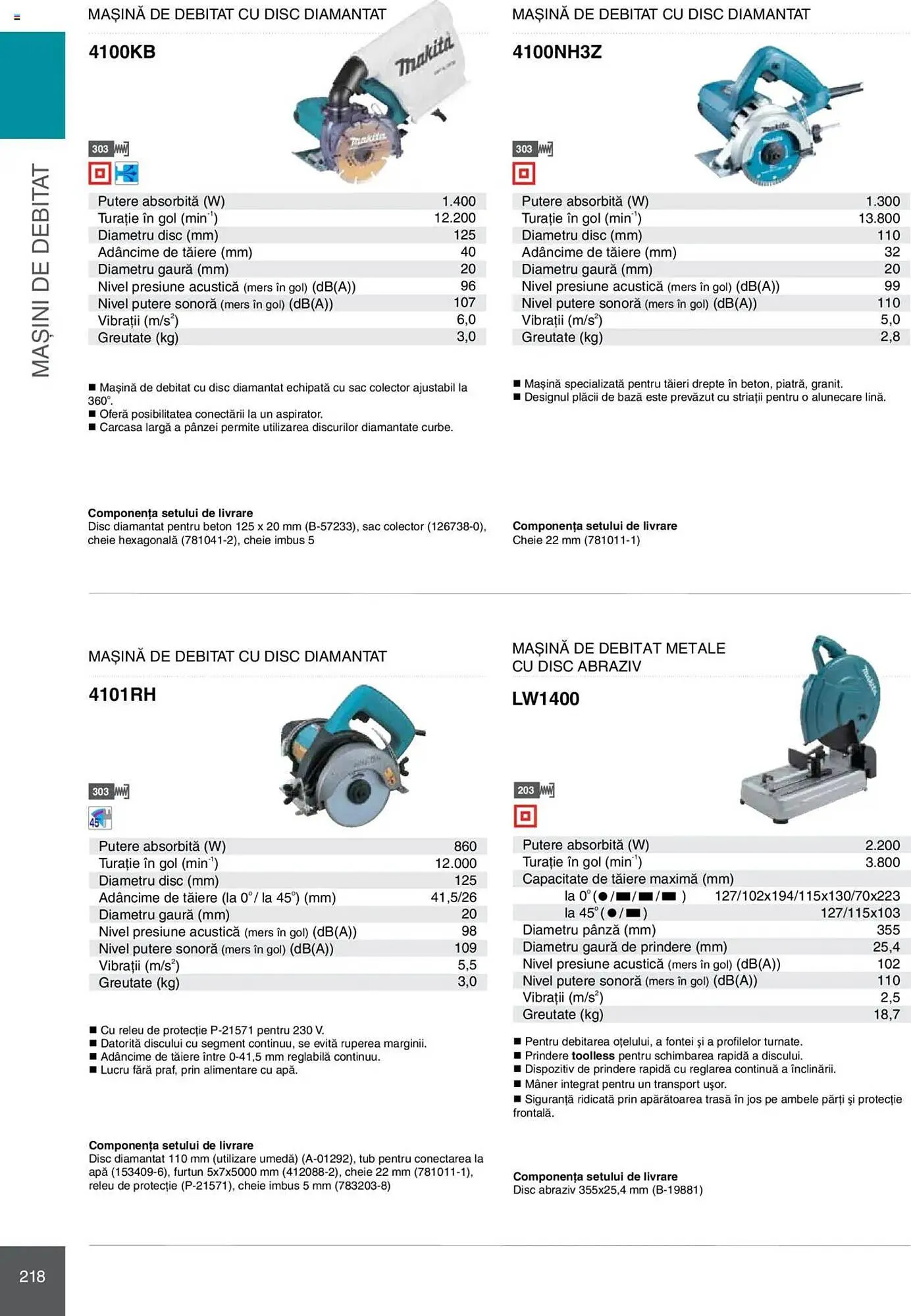 Catalog Catalog Makita de la 8 ianuarie până la 31 decembrie 2025 - Revista Pagina 218