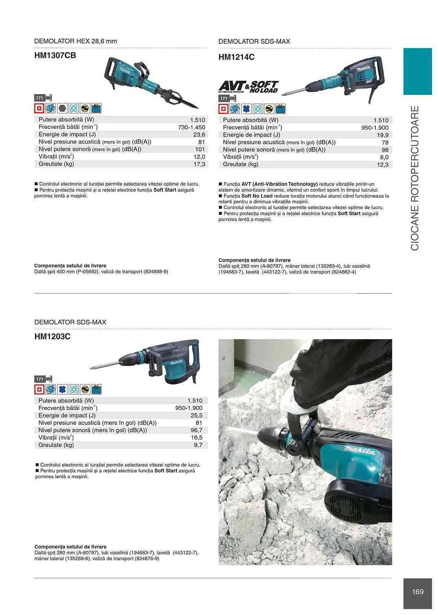 Catalog Makita catalog de la 1 ianuarie până la 31 decembrie 2023 - Revista Pagina 169