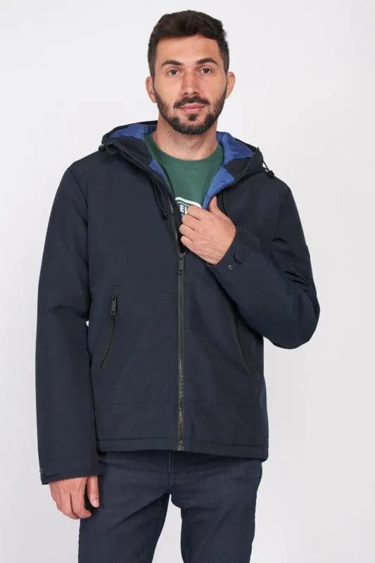 Kenvelo - Jacheta barbat cu gluga si buzunare cu fermoar