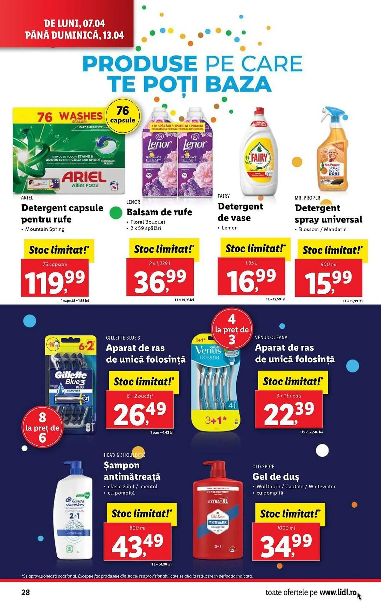Catalog Catalog Lidl de la 7 aprilie până la 13 aprilie 2025 - Revista Pagina 28