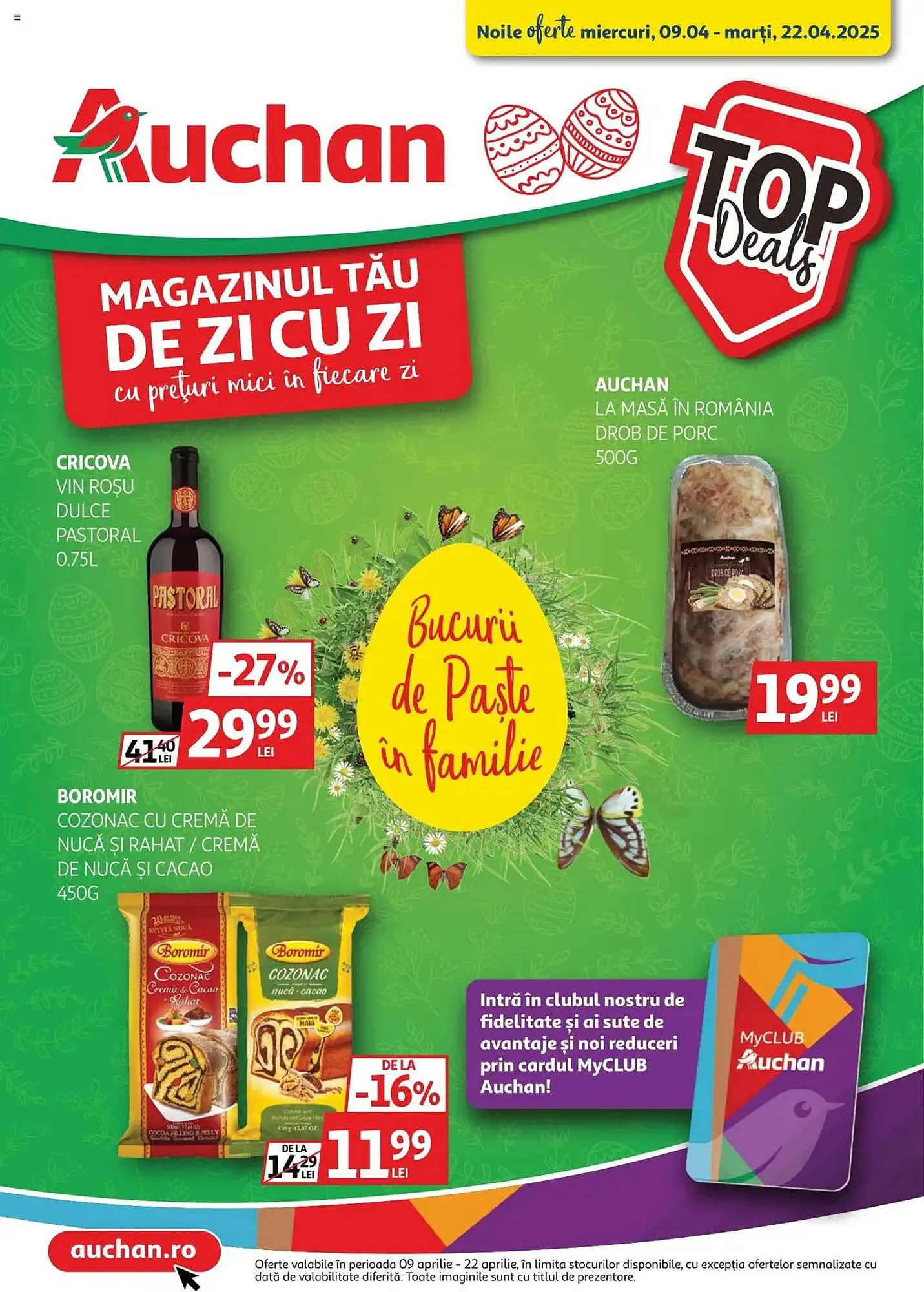 Catalog Catalog Auchan de la 9 aprilie până la 22 aprilie 2025 - Revista Pagina 1