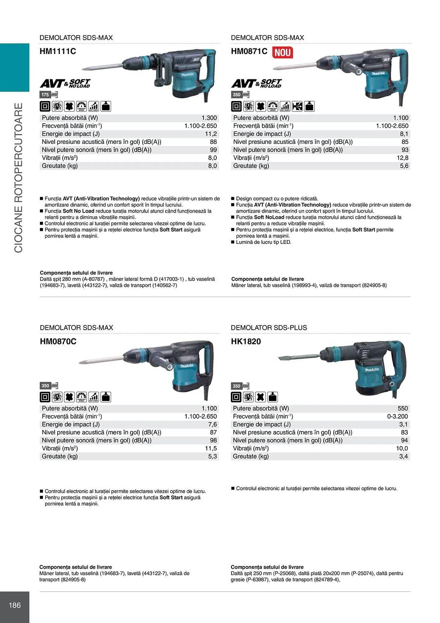 Catalog Catalog Makita de la 28 aprilie până la 31 decembrie 2026 - Revista Pagina 186