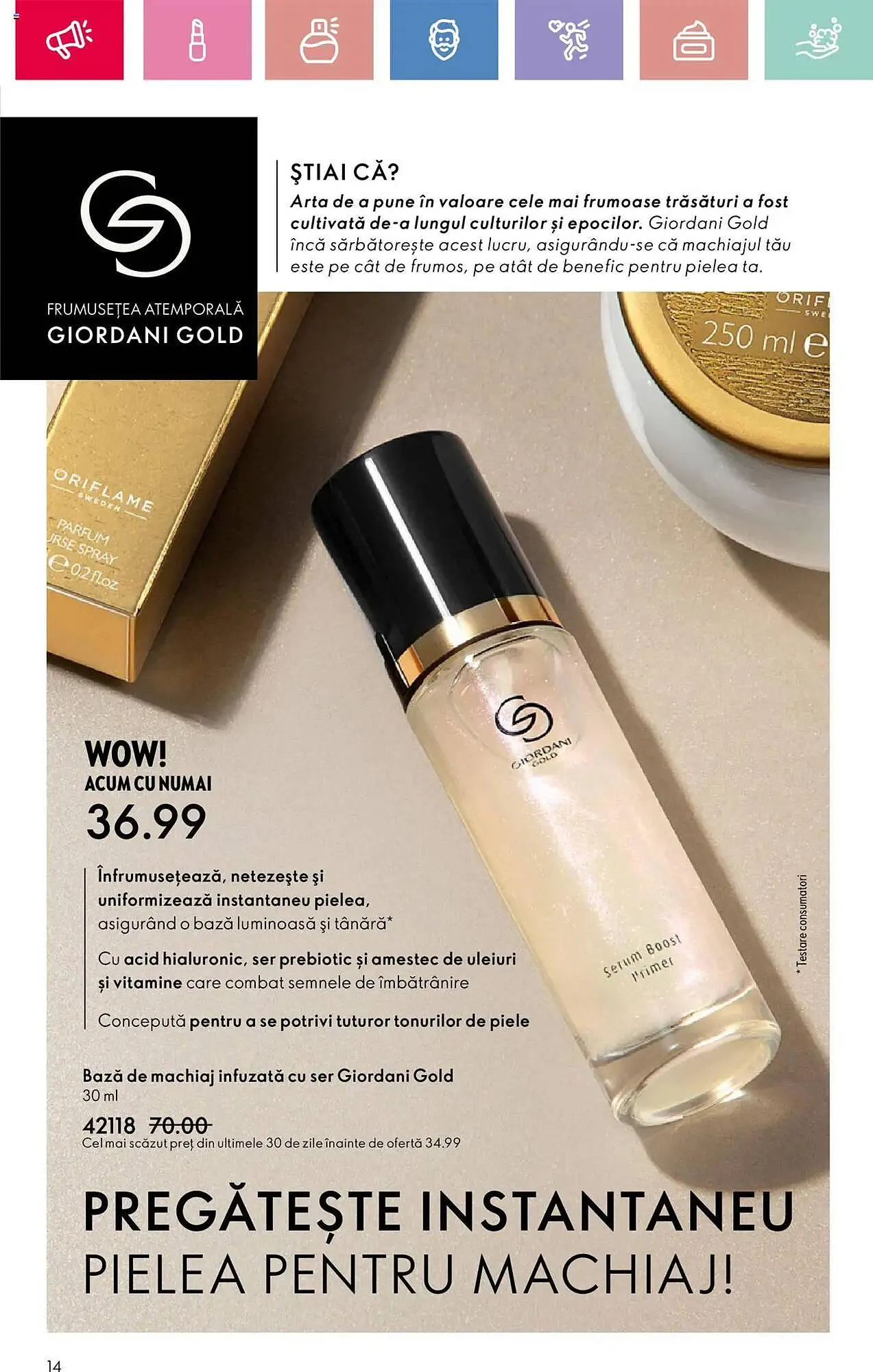 Catalog Catalog Oriflame de la 13 aprilie până la 3 mai 2025 - Revista Pagina 14