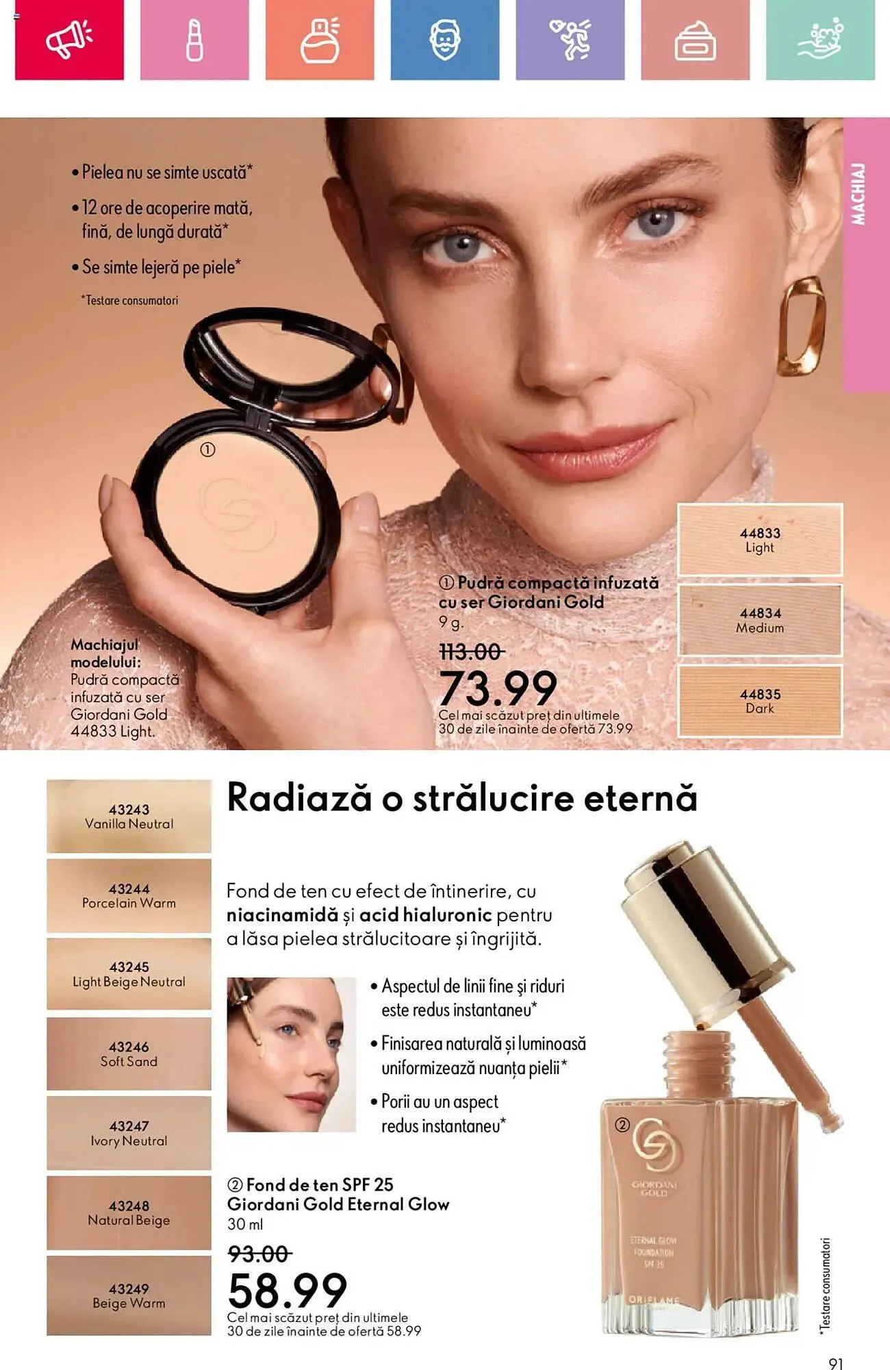 Catalog Catalog Oriflame de la 26 iulie până la 19 august 2025 - Revista Pagina 91
