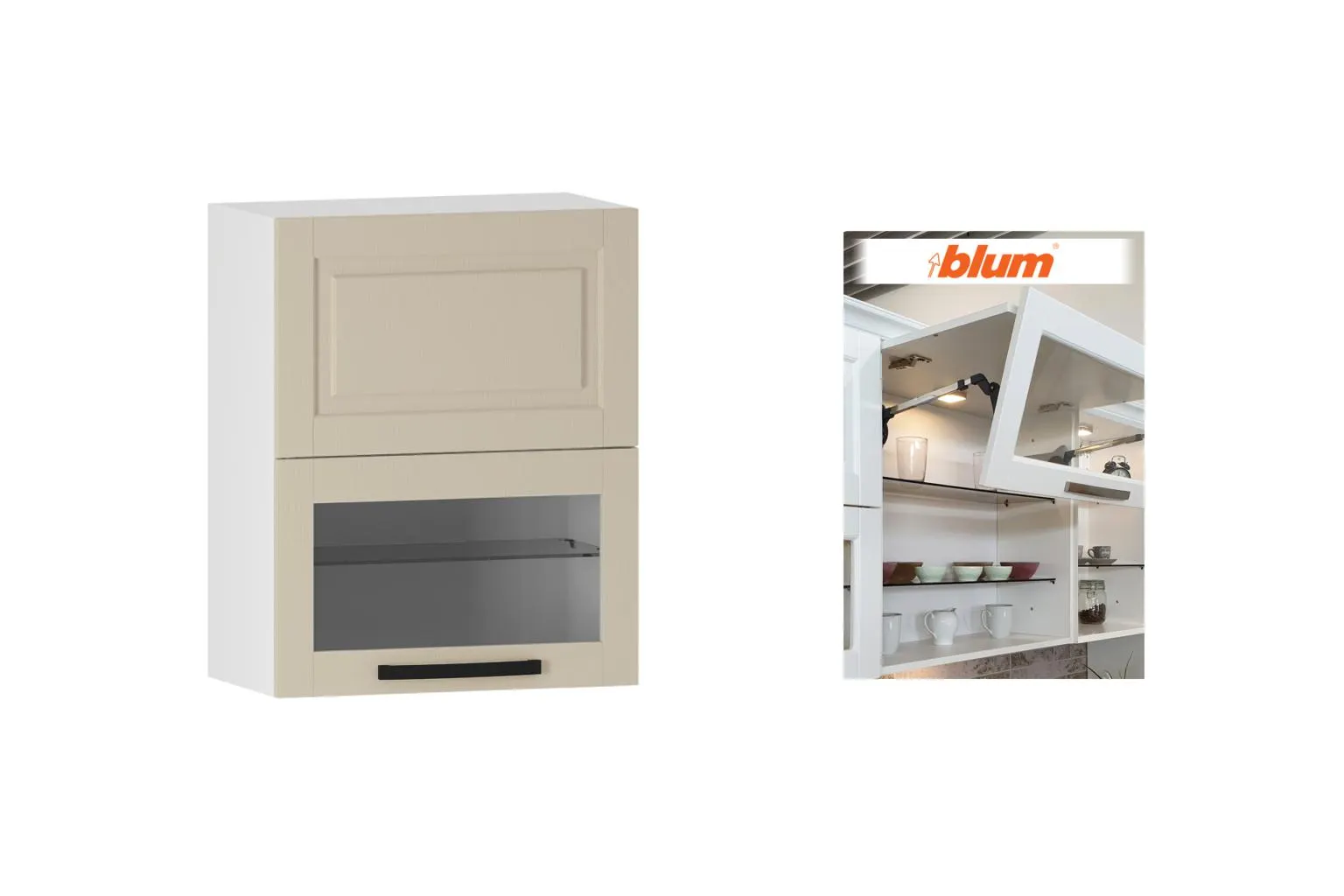 Suspendat orizontal cu vitrină L60