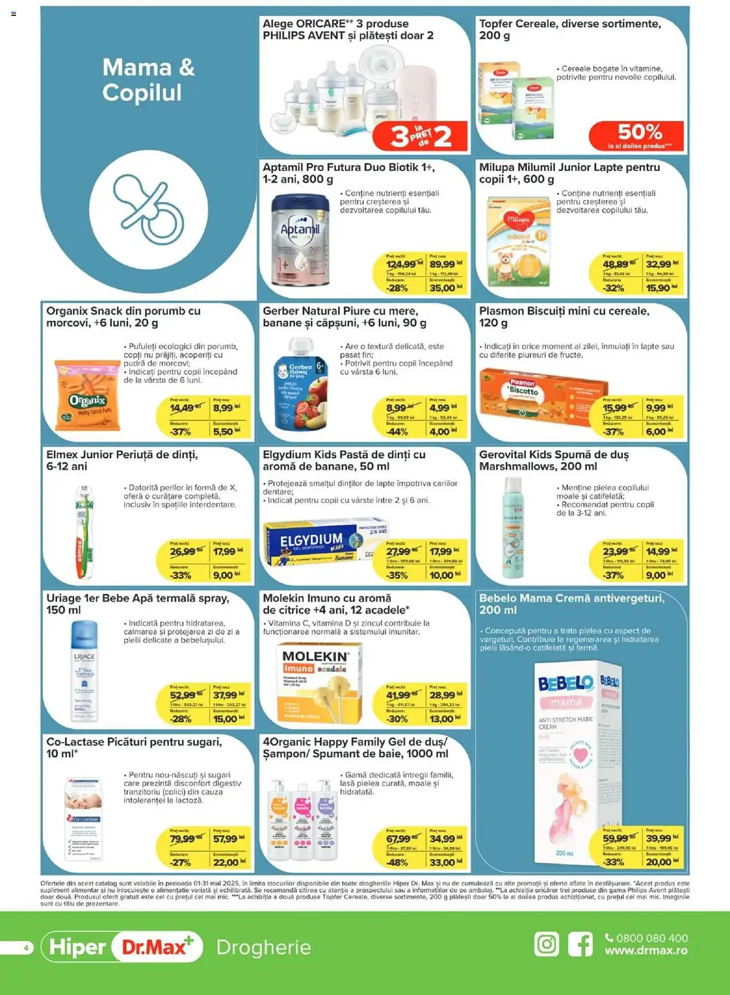 Catalog Catalog Dr.Max de la 1 mai până la 31 mai 2025 - Revista Pagina 4