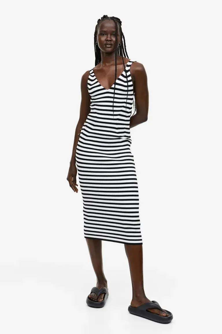 Rochie mulată tricotată reiat