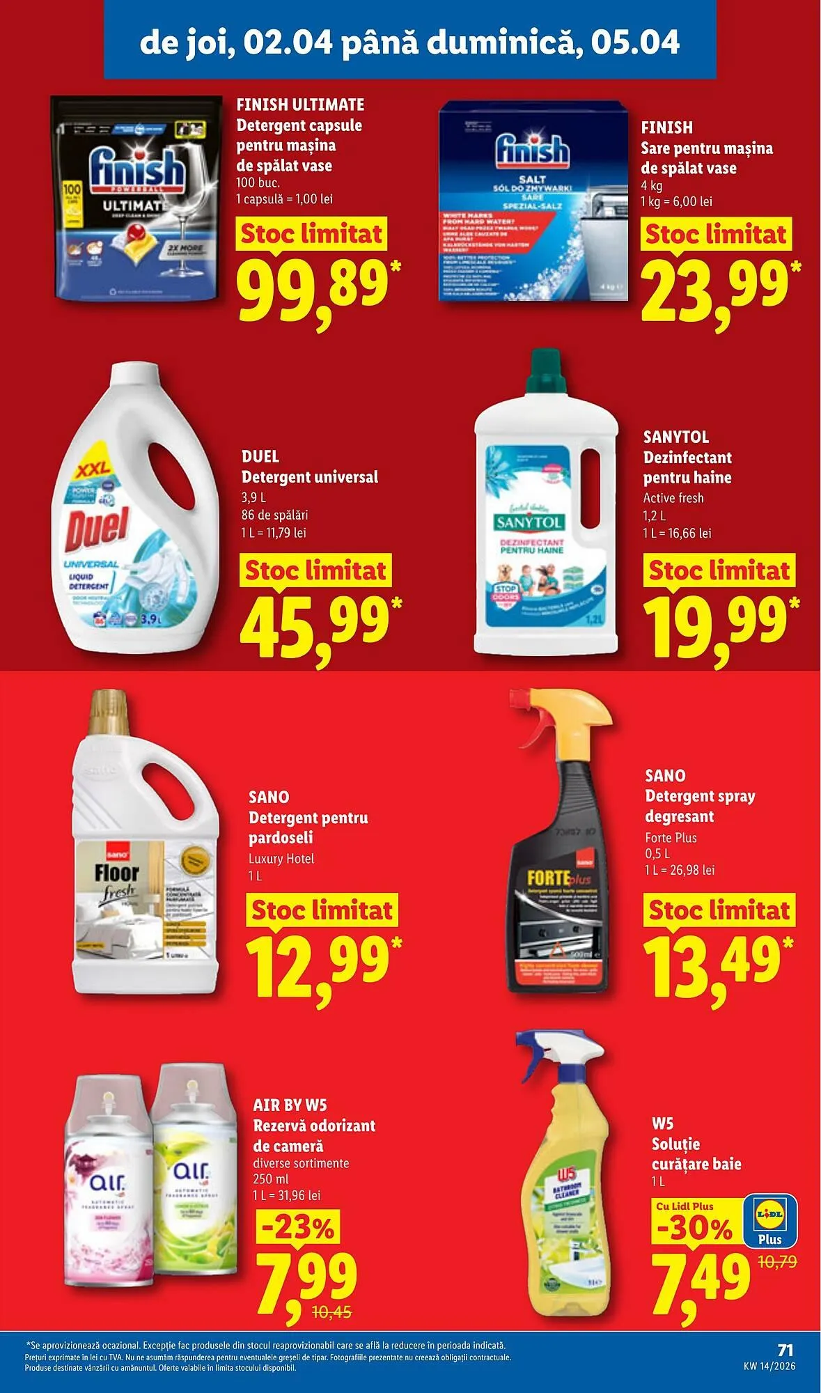 Catalog Catalog Lidl de la 30 martie până la 5 aprilie 2026 - Revista Pagina 71