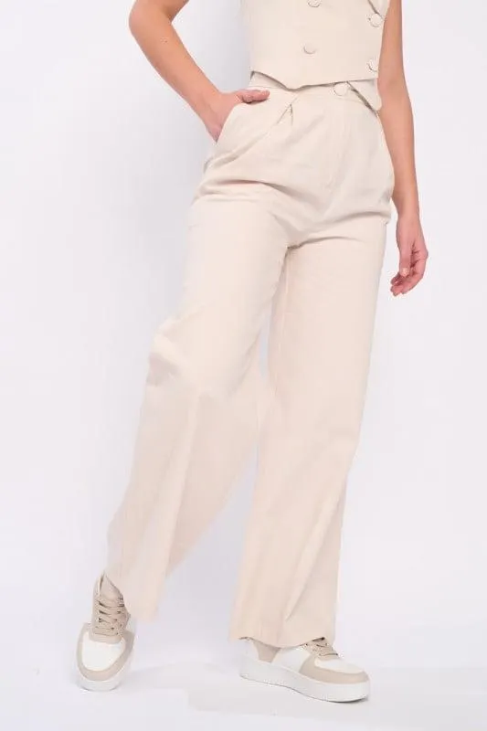 Manche Paris - Pantaloni dama lejeri cu buzunare