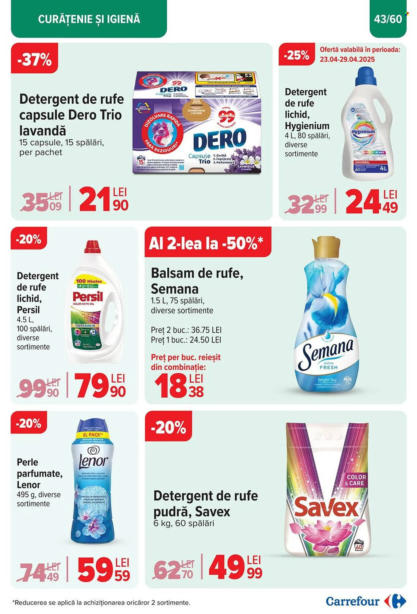 Catalog Catalog Carrefour de la 23 aprilie până la 6 mai 2025 - Revista Pagina 45