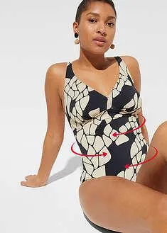 Costum baie, efect shape uşor, poliamidă reciclată