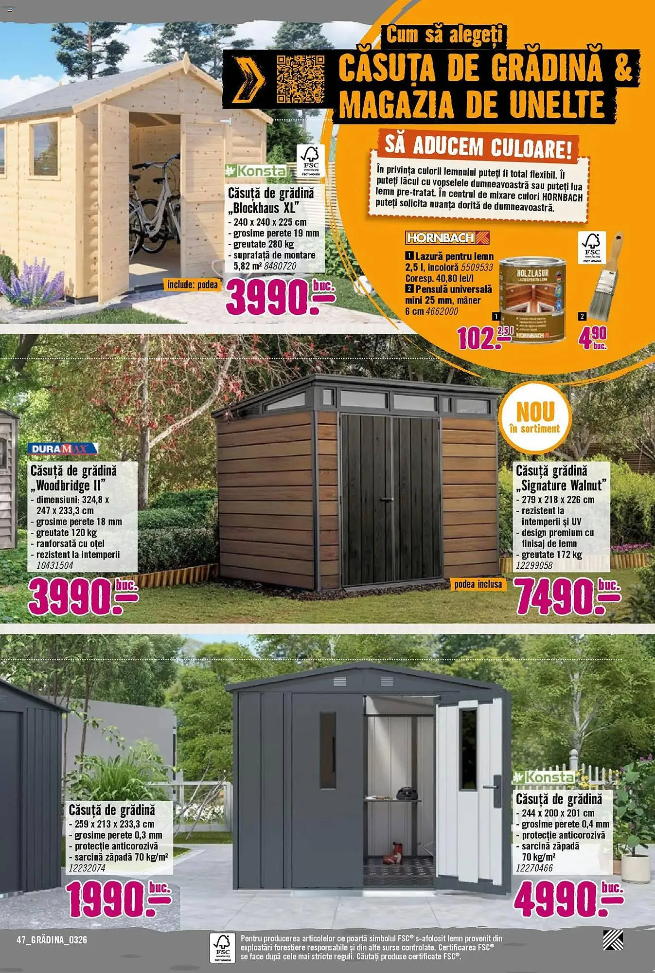 Catalog Magazine Hornbach de la 22 martie până la 22 aprilie 2026 - Revista Pagina 47