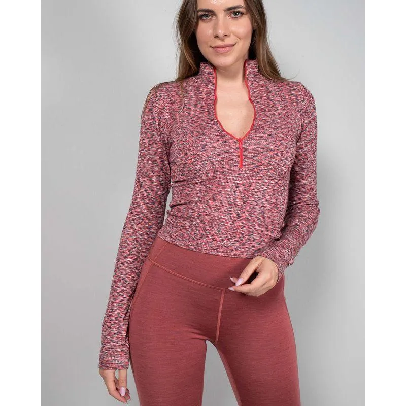 Bluza cu maneca lunga si fermoar partial 23MAY29011