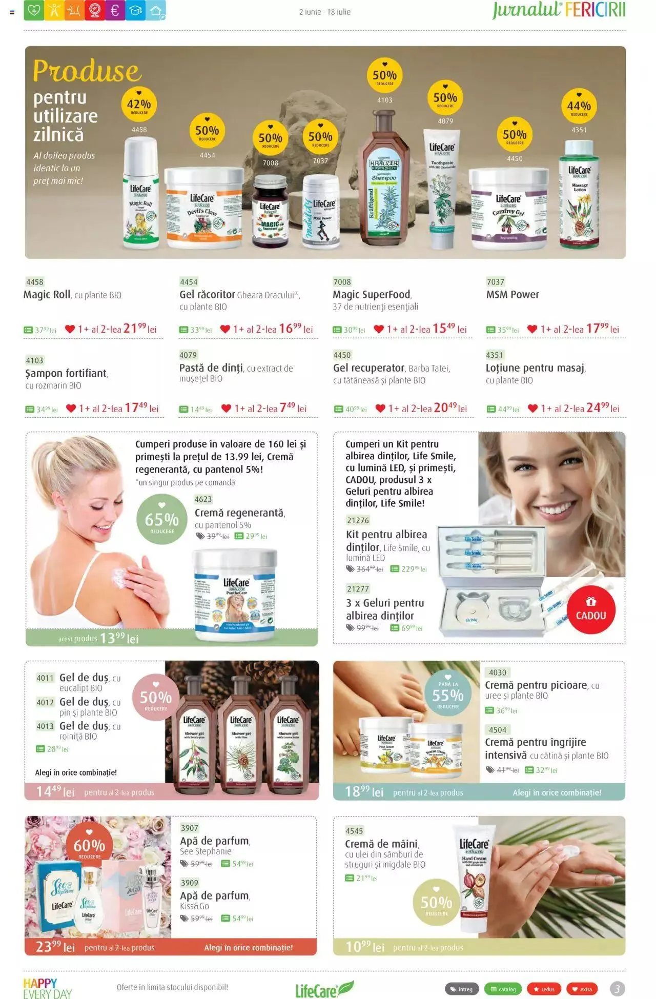 Catalog Life Care catalog - Jurnalul Fericirii Iunie/Iulie de la 2 iunie până la 19 iulie 2023 - Revista Pagina 3