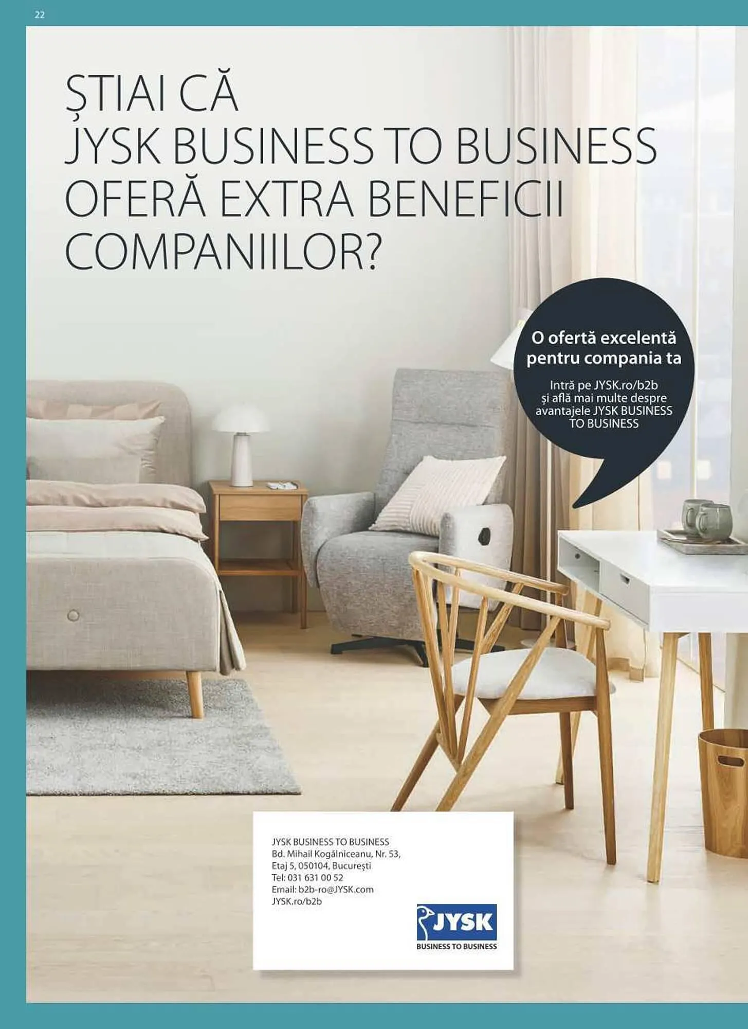 Catalog JYSK catalog de la 21 septembrie până la 18 octombrie 2023 - Revista Pagina 22