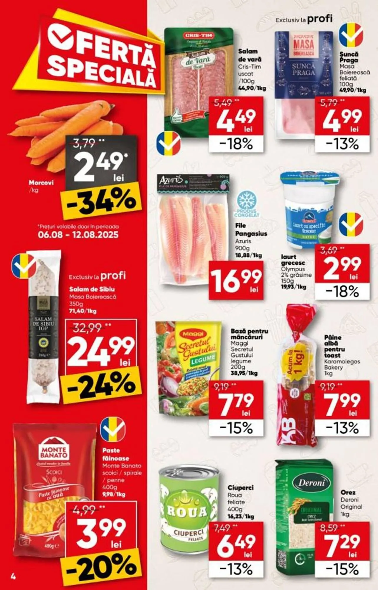 Catalog Catalog PROFI de la 6 august până la 19 august 2025 - Revista Pagina 4