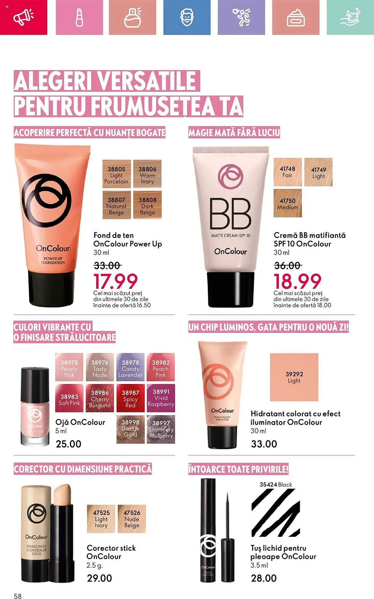 Catalog Catalog Oriflame de la 13 aprilie până la 3 mai 2025 - Revista Pagina 58