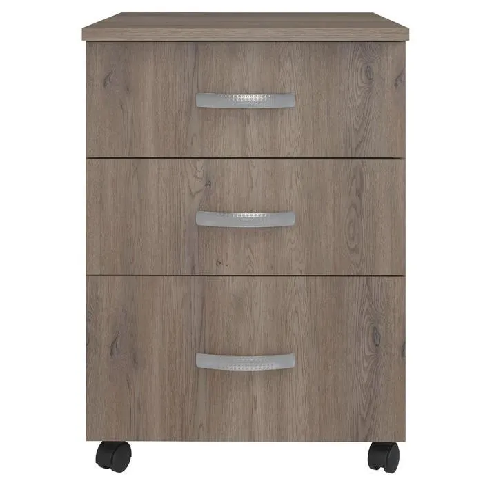 Dulap mobil birou Rubin, cu 3 sertare, stejar cannolo, 42 x 50 x 60 cm, 1C