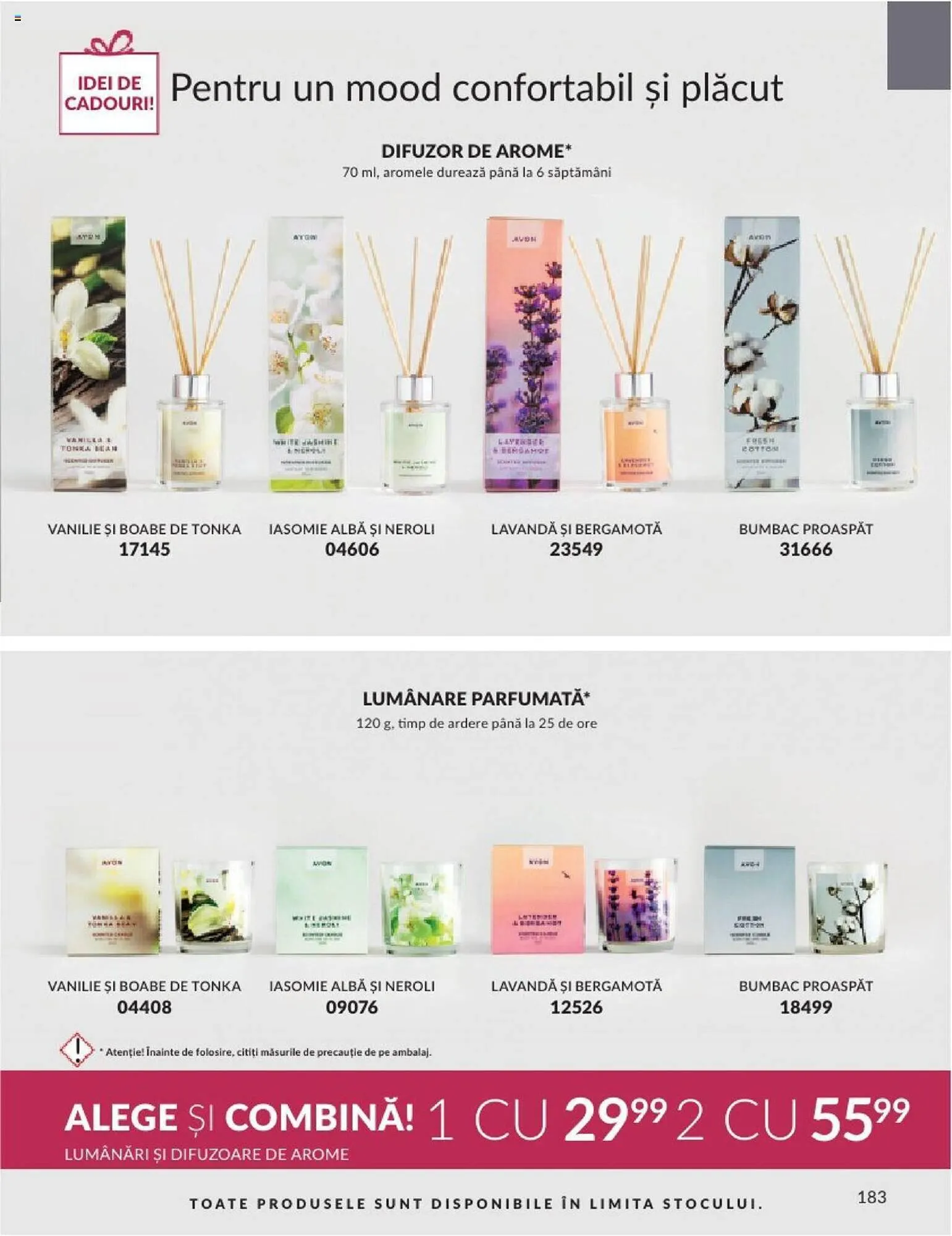 Catalog Avon catalog de la 1 septembrie până la 30 septembrie 2023 - Revista Pagina 185