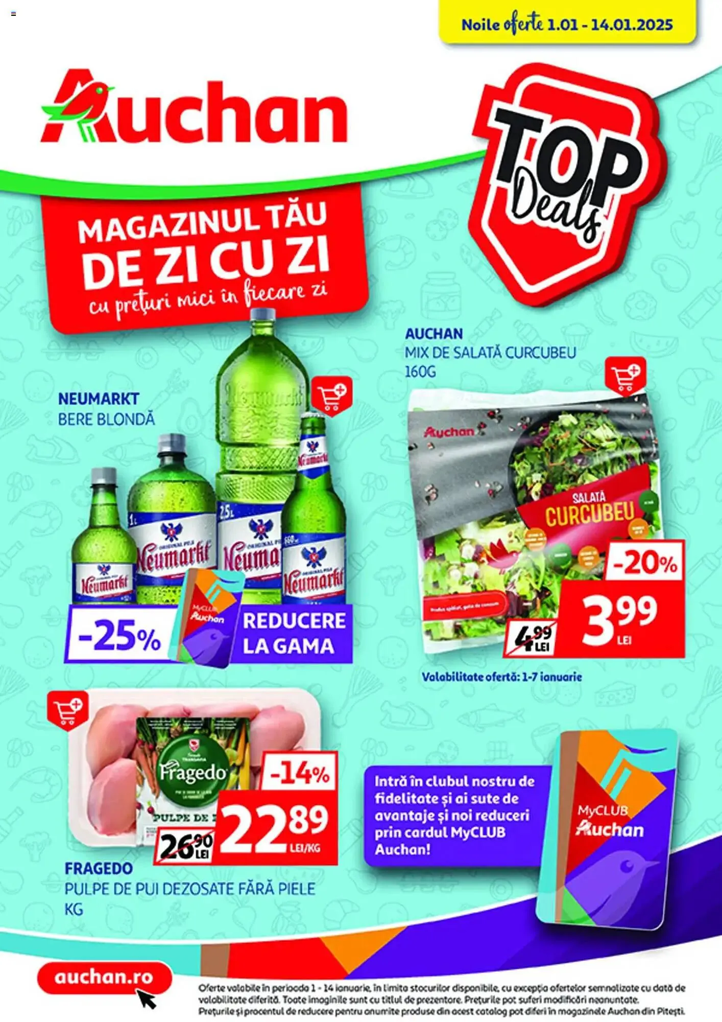 Catalog Catalog Auchan de la 1 ianuarie până la 14 ianuarie 2025 - Revista Pagina 1